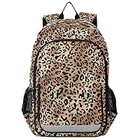 ALAZA Retro Leopard Spot Geometric Backpack Bookbag Laptop Notebook Bag Casual Travel Trip Daypack for Women Men Fits 15.6 Laptop