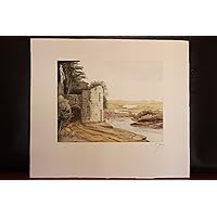 Paisaje con Ruinas by Carlos Goncalves Durao. Limited Edition Etching. Run of 175. Print B.