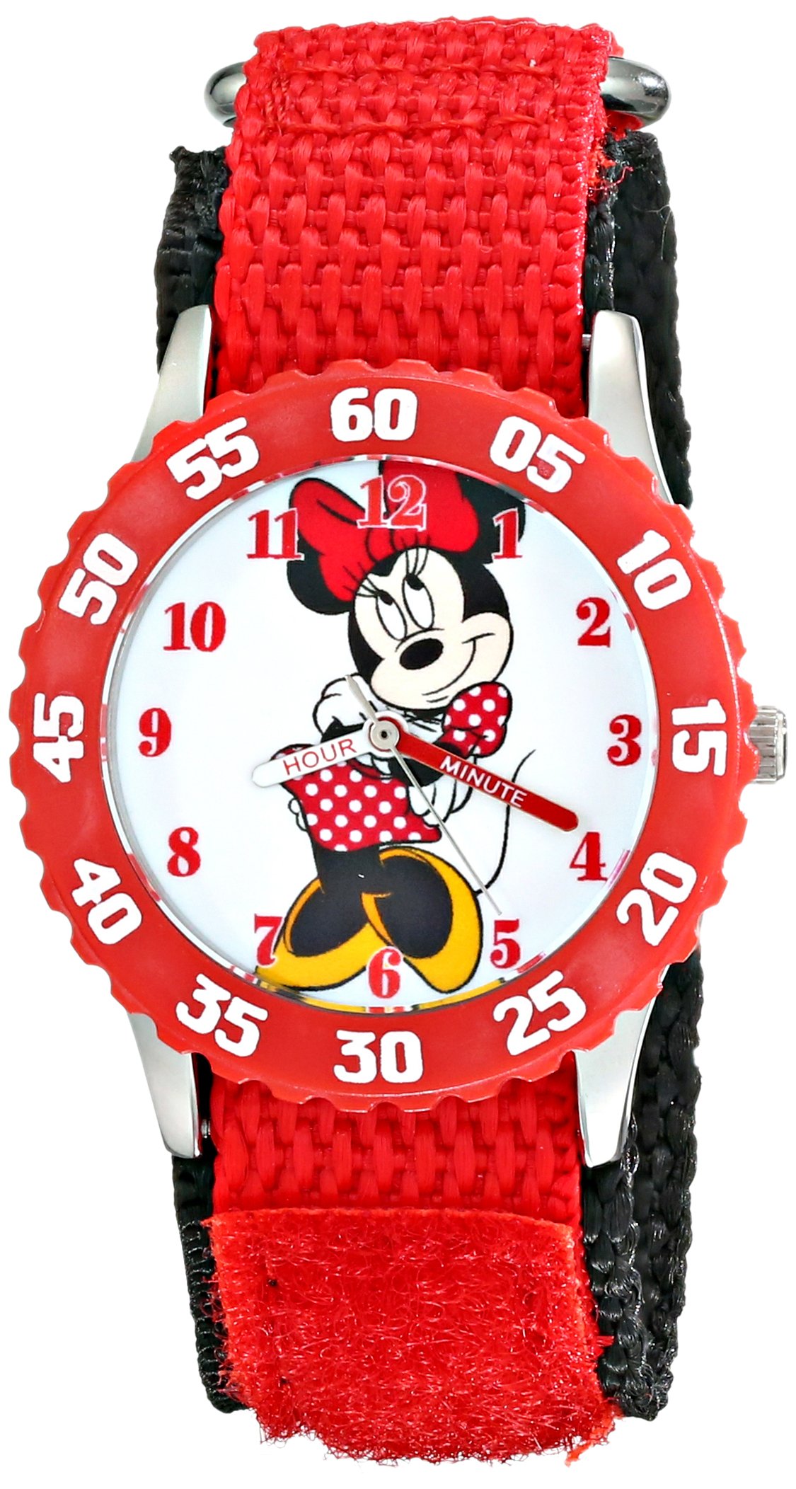 Disney Kids' W001916 Minnie Mouse Analog Display Analog Quartz Red Watch