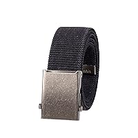 Columbia Unisex-Adult Military Web Belt-Adjustable One Size Cotton Strap and Metal Plaque Buckle
