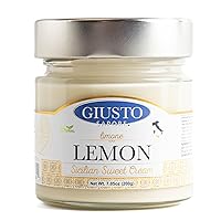 Giusto Sapore Sicilian Lemon Sweet Cream Spread - Imported from Italy and Family Owned -7.05oz