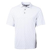 Cutter & Buck Virtue Eco Pique Tile Print Recycled Mens Big & Tall Polo