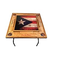 Puerto Rico Flag V Domino Table