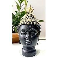 Buddha Statue- Buddha Head Statue | Buddha Decor for Home Decor. Beautiful & Peaceful. Great Meditation Gifts 5 Inches