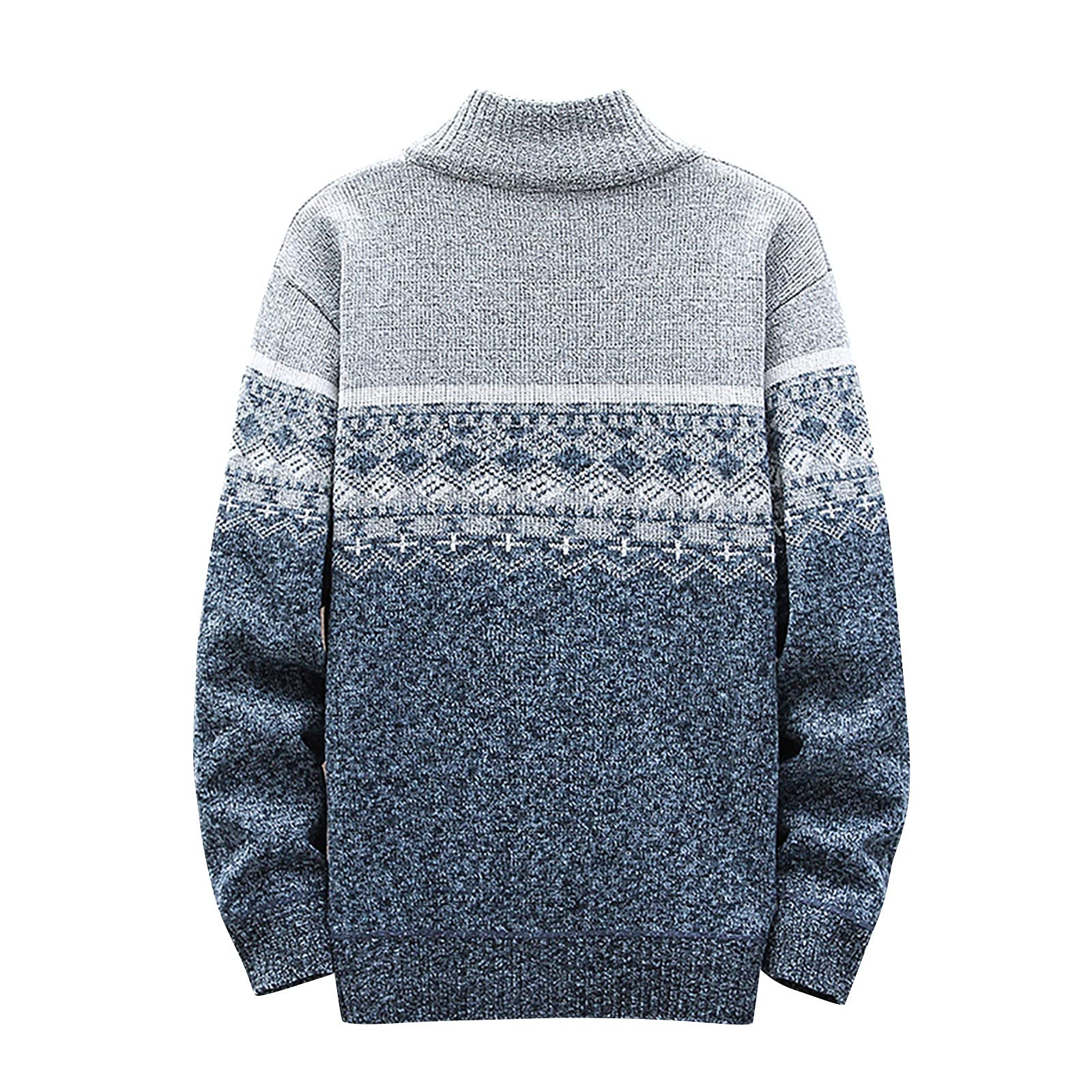 Knit Hoodies For Men Cardigan Sweaters Full Zip Hooded Sweatshirts Fleece Lined Sweater Jackets With Pockets