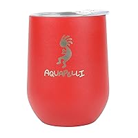 Vacuum Insulated Wine Tumbler, 12 Ounces, Pompeian Red