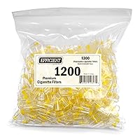 Efficient Cigarette Filters Bulk Economy Pack (Total 1200 Filters), in a Convenient resealable Bag.