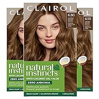 Natural Instincts Demi-Permanent Hair Dye, 6.5G Lightest Golden Brown Hair Color, Pack of 3