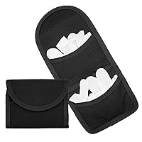 Duty Belt Gloves Pouch Latex Disposable Glove Holder Carrier Double Gloves Pockets Police Law Enforcement Officer Security Firefighter EMS EMT Paramedic First Responders Heavy Duty Nylon Bag