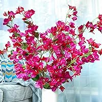 Artificial Flowers Silk Bougainvillea Branches Faux Artificial Bougainvillea Floral Stems Long Plant Branches 45