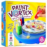 Spin Art Machine Kit - Paint Spiral Station Center - Kids Arts & Crafts Toys for Girls & Boys of All Ages - Cool Girl Gifts - Motorized Spinner Craft Workstation - Kid Ideas