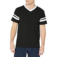 Augusta Sportswear V-Neck Jersey with Striped Sleeves