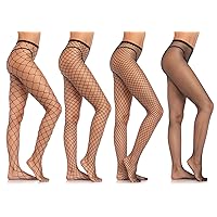 Leg Avenue womens Leg Avenue Bundle Fishnet Hosiery Assortment Costume Accessory, Assorted, One Size US