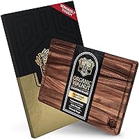 Walnut Cutting Board, Large End Grain Walnut Wood Cutting Board with Juice Groove, Premium Hardwood Cutting Board 18” x 12”, Perfect for Meat & Kitchen Prep, Gift Box Included.
