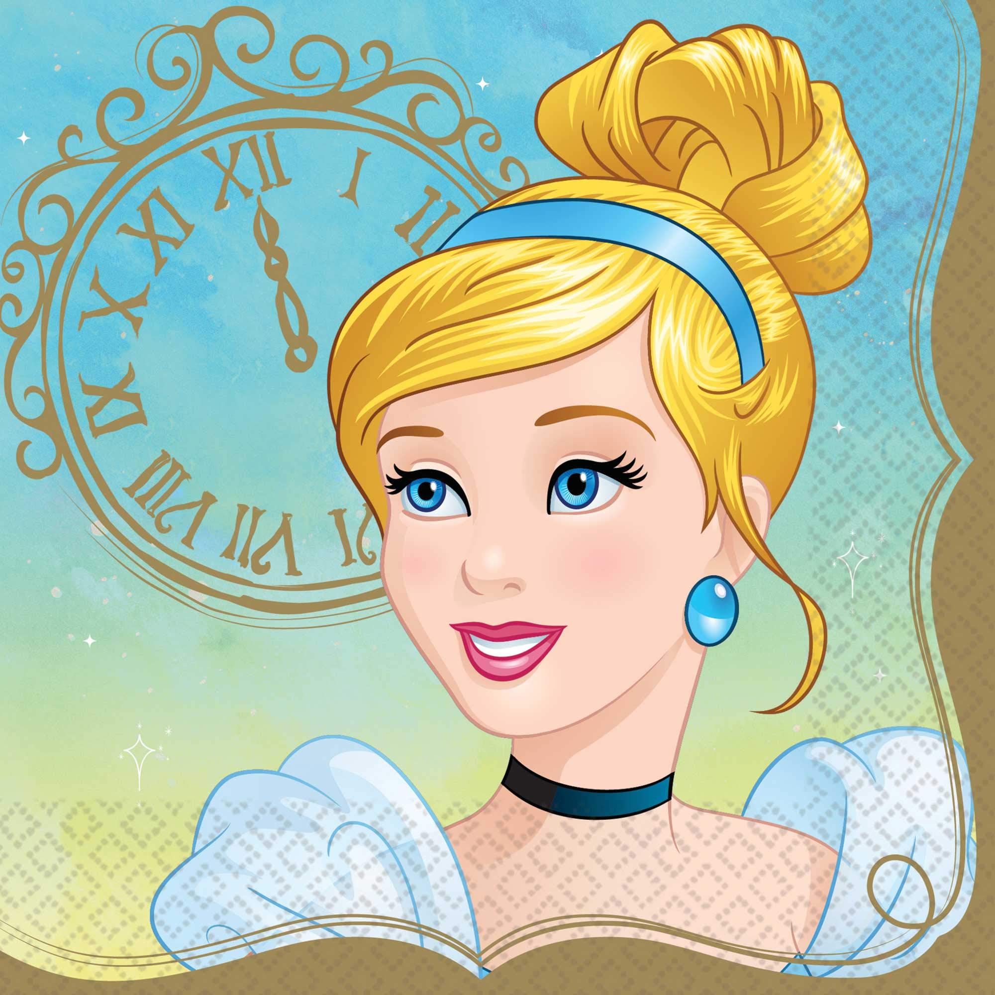 Disney Princess Cinderella Luncheon Paper Napkins - 6.5