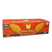 Golden Harvest Cigarette Filter Tubes Red - Full Flavor - 100's Size(1 Box/200 Tubes)