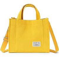 Corduroy Tote Bag for Women Small Satchel Bag Mini Tote Bag Aesthetic Crossbody Bag Handbag - Work Travel Shopping