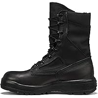 Belleville 390 TROP Inch Hot Weather Combat Boots for Men - Polishable Black Leather and Abrasion-Resistant Nylon with Vibram Sierra Traction Outsole; Berry Compliant