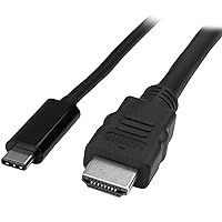 StarTech.com USB C to HDMI Cable - 3 ft / 1m - USB-C to HDMI 4K 30Hz - USB Type C to HDMI - Computer Monitor Cable (CDP2HDMM1MB) White