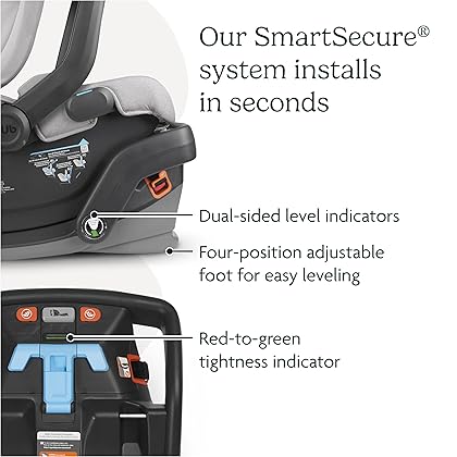 UPPAbaby Extra Mesa V2 Car Seat Base / Compatible with Mesa and Mesa V2 Infant Car Seats / SmartSecure Installation