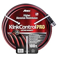 Kink Control Pro Garden Hose, Water Hosewith Superior UV Resistance, Ergonomic Grip, High Burst Strength, Triple Frame Technology for Kink Resistance, 100 Ft