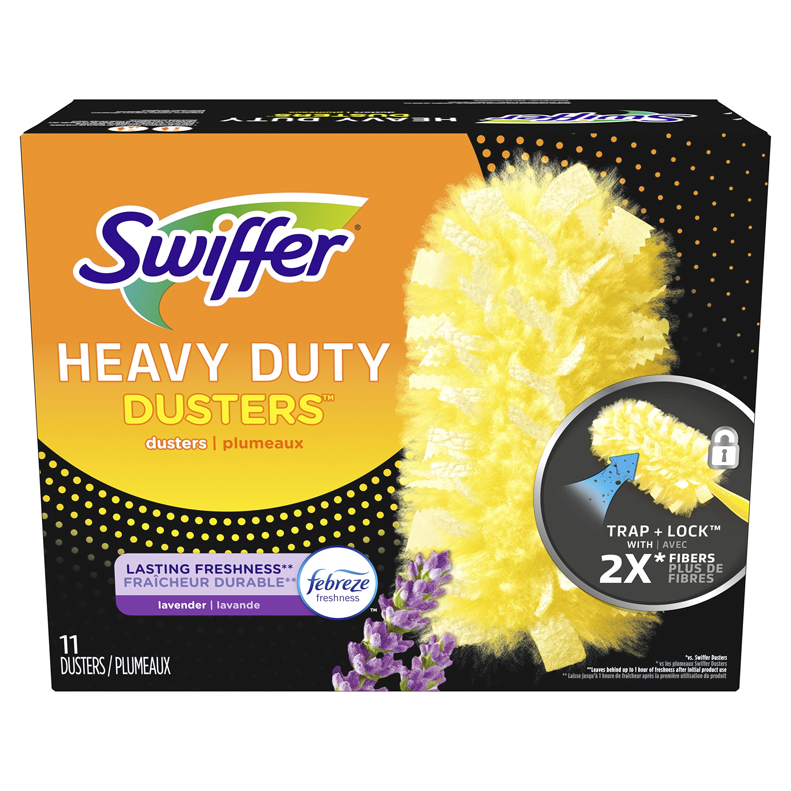 Swiffer Dusters Multi-Surface Heavy Duty Duster Lavender Refills, 11 Count