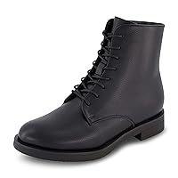 CUSHIONAIRE Women's Bespoke lace up boot +Memory Foam, Wide Widths Available