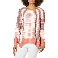 Women's Sharbite Hem Striped Top