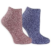Dr. Scholl’s Women’s Fuzzy Spa Socks - Cozy Low Cut 2 & 3 Pairs - Lavender & Vitamin E Infused