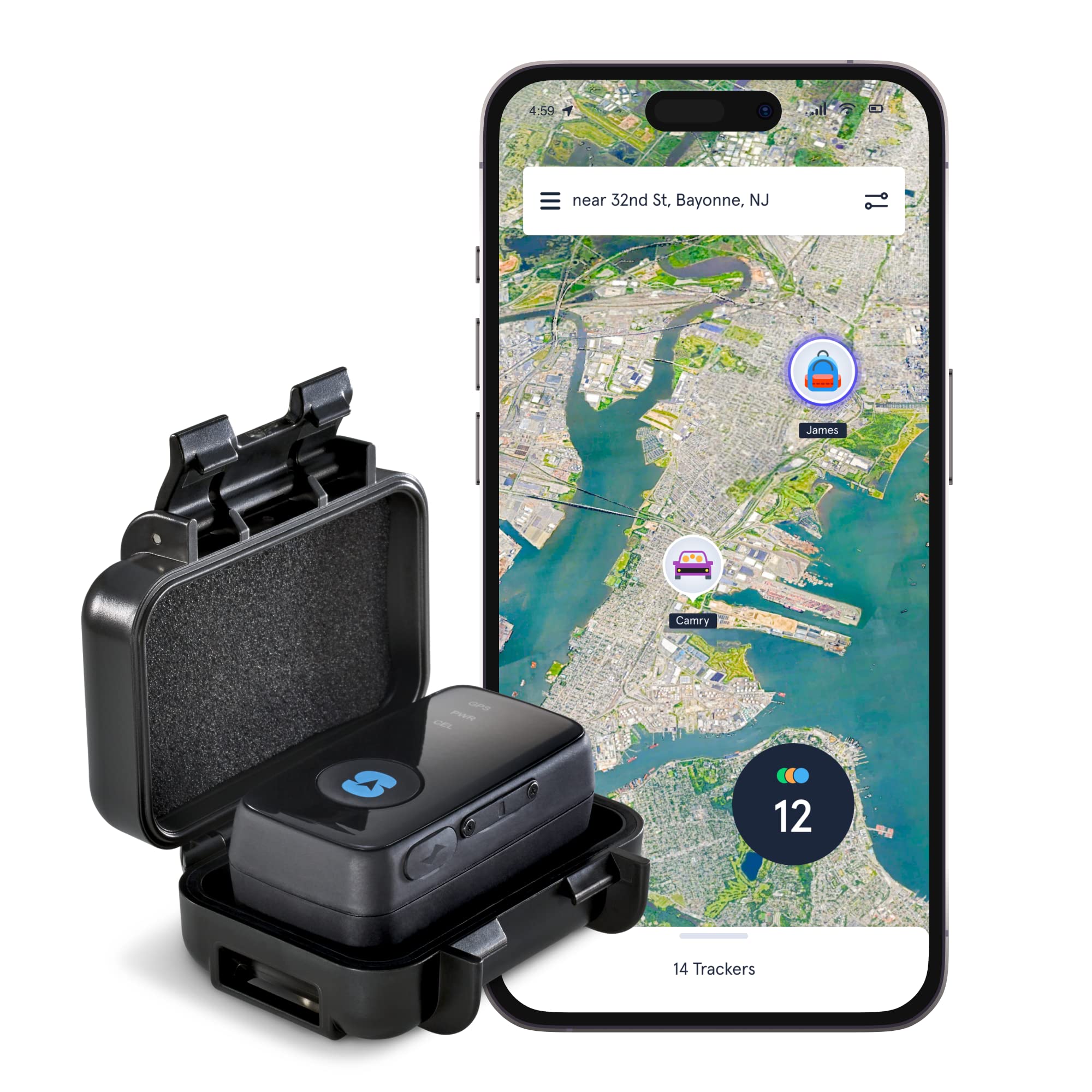 Spytec GPS GL300 GPS Tracker, Weather Proof Magnetic Case, for Vehicles, Cars, Trucks, Loved Ones, Businesses | Asset Tracker, Unlimited US and Worldwide Real-Time Tracking App - Subscription Required
