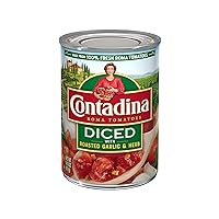 Diced Fire Roasted Roma Tomatoes With Garlic, 14.5-Ounce Can