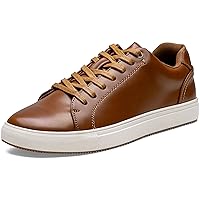 Jousen Men' s Casual Shoes Leather Dress Sneakers Business Casual Shoes for Men Breathable Fashion Sneakers