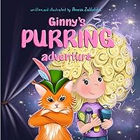 Ginny's Purring Adventure: Children’s Picture Book About Little Curly-Haired Girl’s Adventures and Her Fabulous Cat Friend Louis
