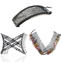 HairZing Clips for Thick, Wavy, or Curly Hair - Effortless Updos, Hair Clips with no Damage, Creases, or Discomfort - Perfect for Various Styles like UpDos, Ponytails, and Twists - Comfort & Style