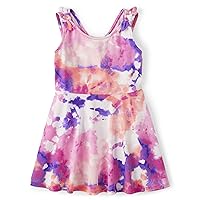 The Children's Place Baby One Size and Toddler Girls Tie Shoulder Casual Dress
