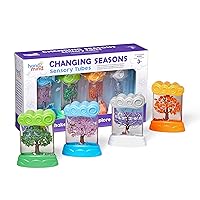 Changing Seasons Sensory Tubes, Sensory Fidget Tubes, Learning Weather for Kids, Anxiety Calming Tools, Stress Relief Toys, Occupational Therapy Toys, Calm Down Corner Supplies (Set of 4)