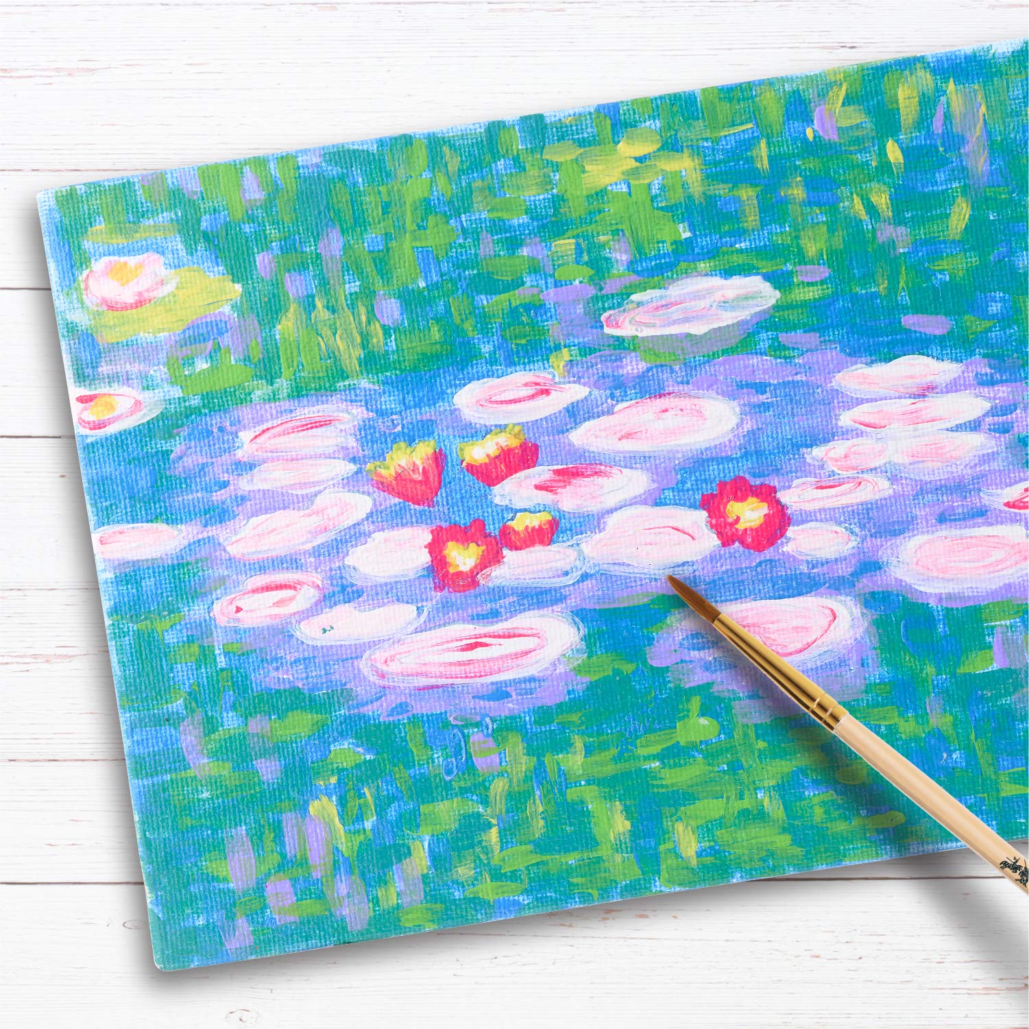 Faber-Castell Museum Series Paint by Numbers - Claude Monet Water Lilies - Number Painting for Kids and Adult Beginners
