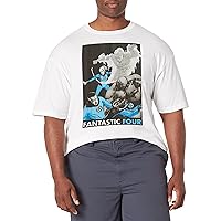 Marvel Big & Tall Classic Fantastic Four Men's Tops Short Sleeve Tee Shirt