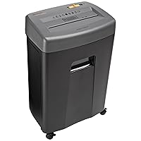 Amazon Basics 17-Sheet Cross Cut Paper, CD, and Credit Card Shredder with Pullout Basket, Black