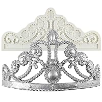 Crown Cake Topper Mold Height 4.4inch, Crystal