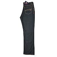 LAPCO FR Modern Jeans for Men, Flame Retardant Work Pants, Relaxed Fit, Low-Rise, Bootcut, Washed Denim, P-INDM107