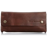 Men's Leather Snap Button Multi-Case