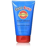 Gold Bond Foot Cream Triple Action 4 Ounce (2 Pack)
