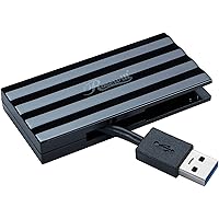 Rosewill RHB-320B USB 3.0 4 Ports Mini Hub with Built-in Cable
