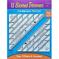 Clearly Perfect Slotted Trimmers by New Leaf Stitches- Quilting Tool for Fabric Cutting - Quilting Template and Stencil