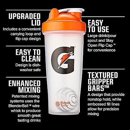 Gatorade Shaker Bottle for Gym , 28 Ounce, Plastic
