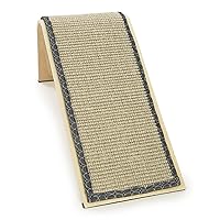 SmartyKat Sisal Angle Cat Scratch Ramp, Includes Catnip - Natural, One Size