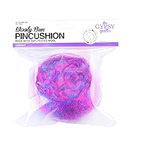 Gypsy Quilter Wooly Bun Pincushion Notions, Purple