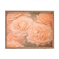 Deny Designs Maybe Sparrow Photography Orange Floral Crush Indoor/Outdoor Rectangular Tray, 14 x 18