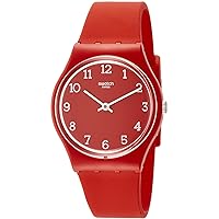 Swatch Originals Quartz Movement Red Dial Unisex Watch GR175